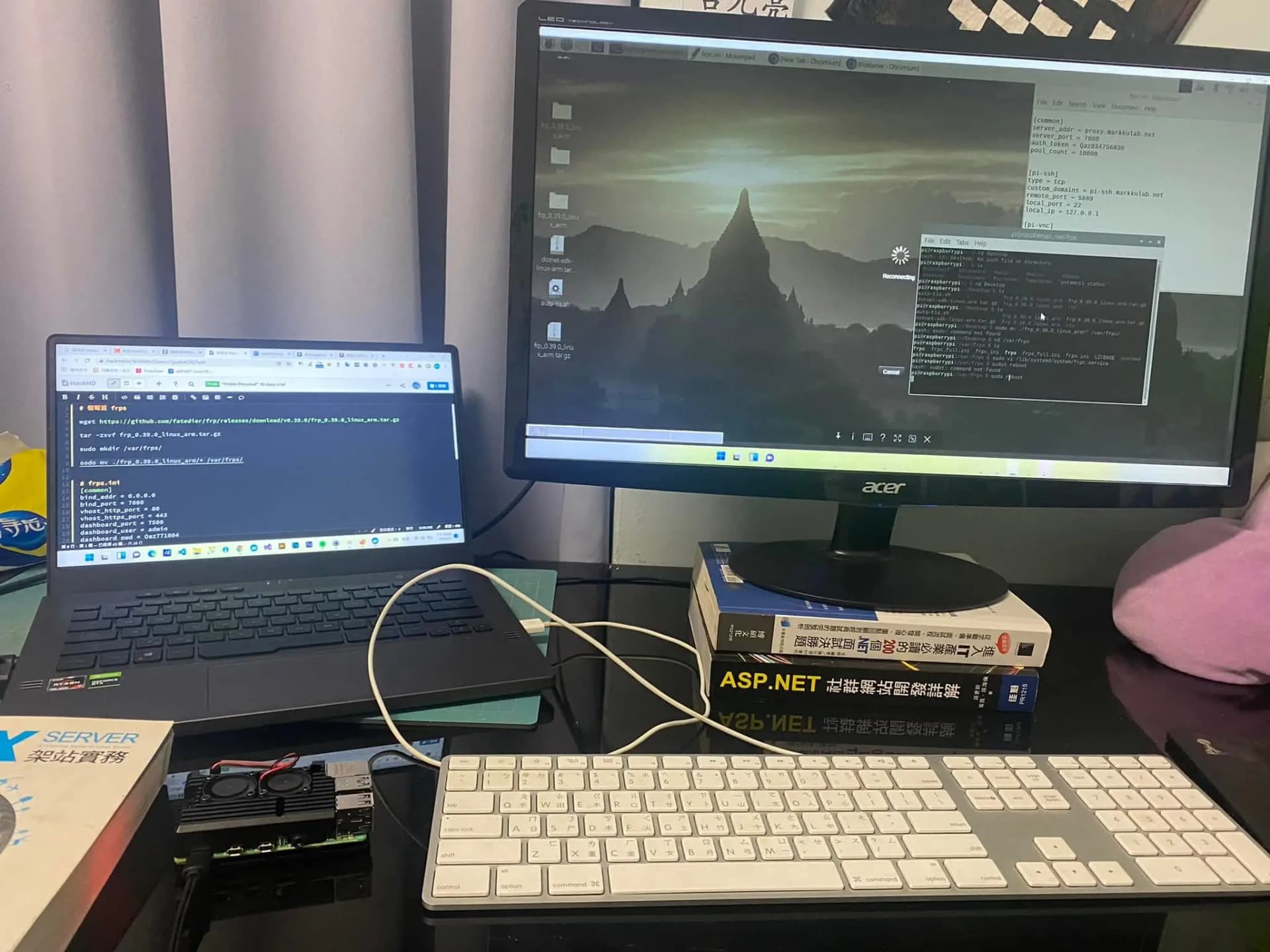 樹莓派 4B 運行 net core 6.0 應用程式及網站