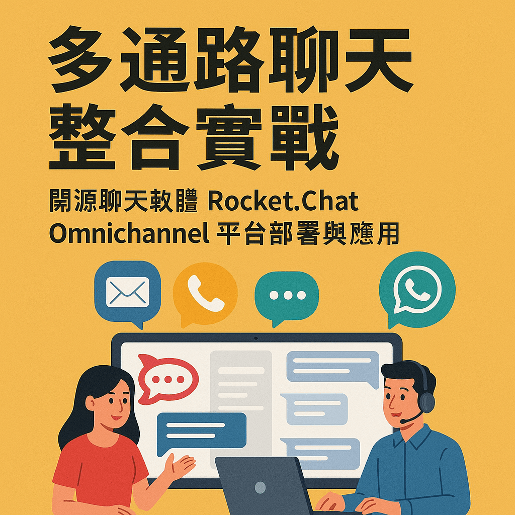 多通路聊天整合實戰：開源聊天軟體 Rocket.Chat Omnichannel 平台部署與應用