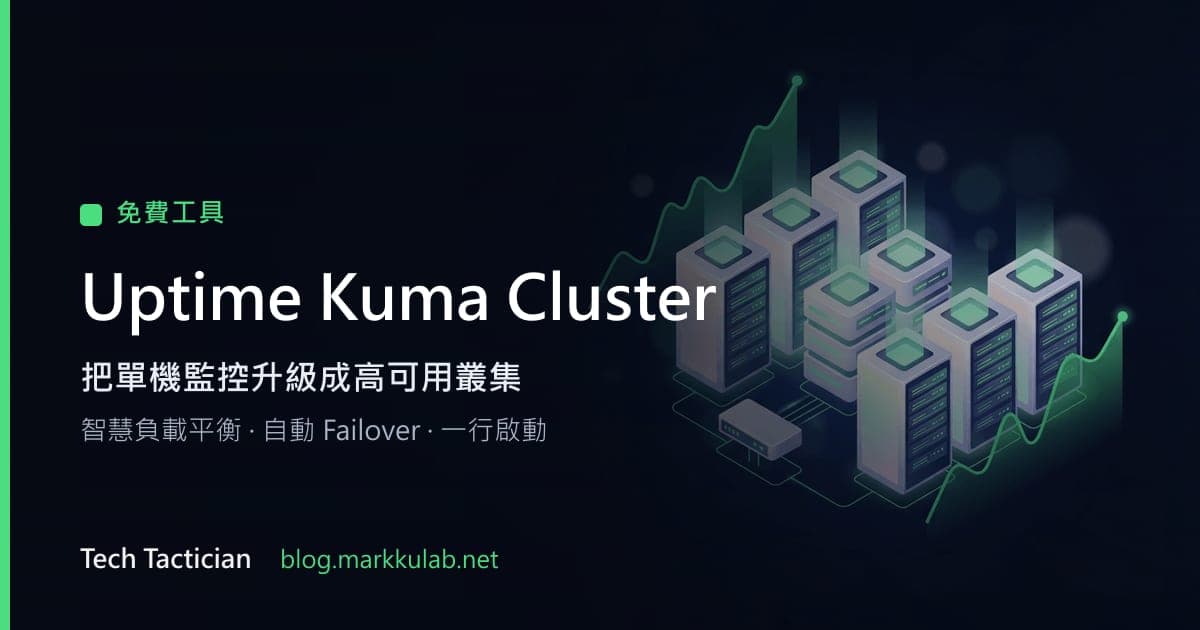 Uptime Kuma Cluster作品介紹素材(非操作截圖)