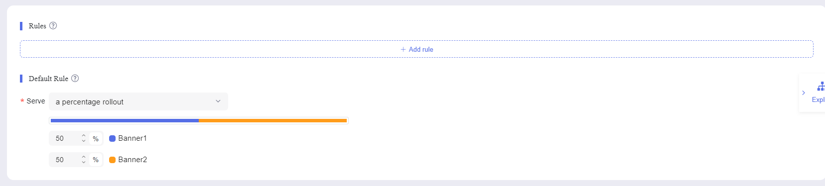 set default rule