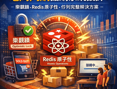 電商閃購搶購系統設計：樂觀鎖、Redis 原子性、佇列完整解決方案